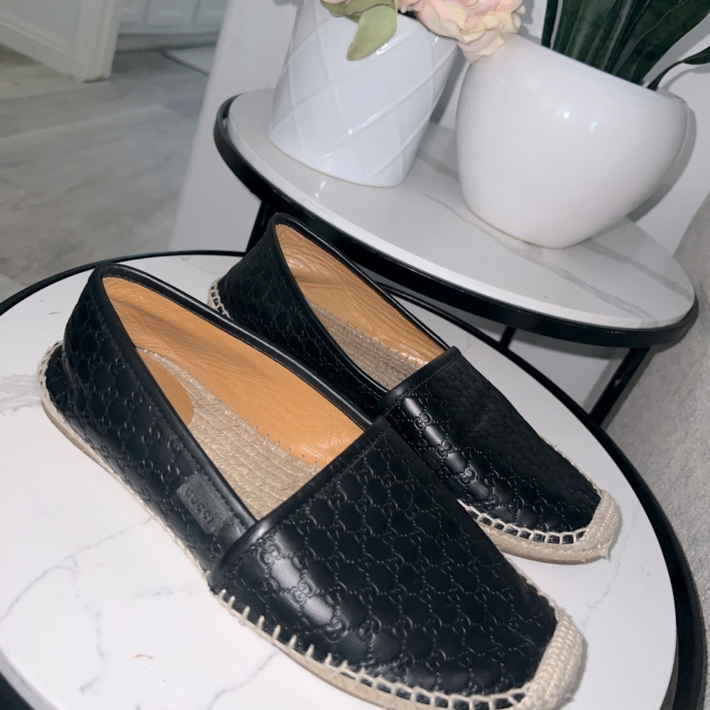 Guccissima Signature Espadrilles 38 Black
